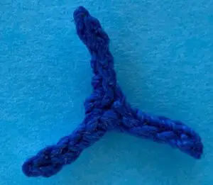 Crochet helicopter 2 ply tail blades
