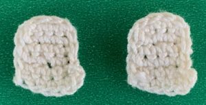 Crochet Shih Tzu 2 ply back legs neatened