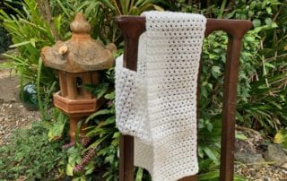 Finished crochet scarf