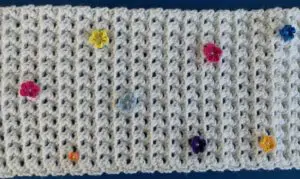 Crochet butterfly scarf flowers