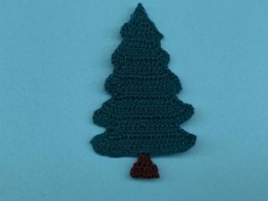 Finished crochet tall pine tree 2 ply landscape