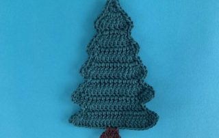 Finished crochet tall pine tree 4 ply landscape