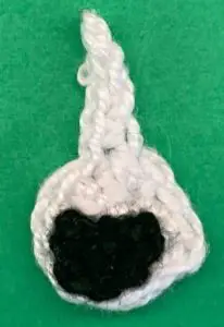 Crochet border collie 2 ply muzzle with nose
