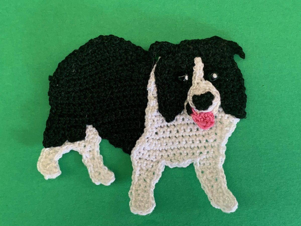 Crochet TriColored Border Collie Pattern • Kerri's Crochet