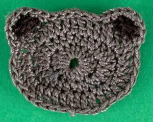 Crochet small teddy bear 2 ply head with ears