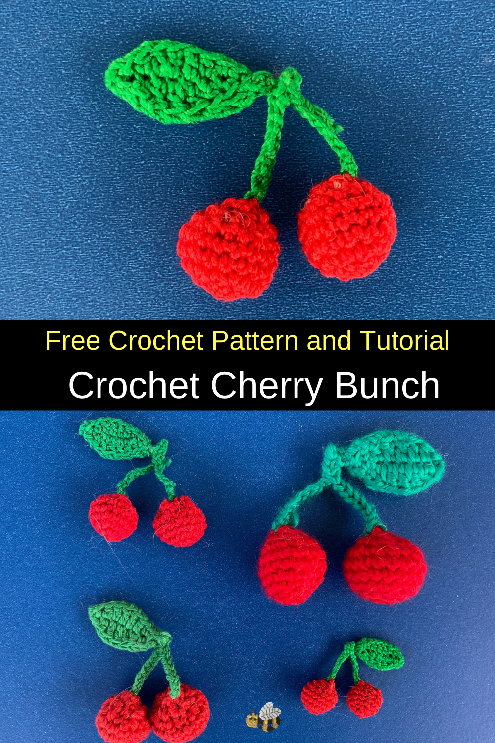 Crochet Cherry Bunch Pattern • Kerri's Crochet