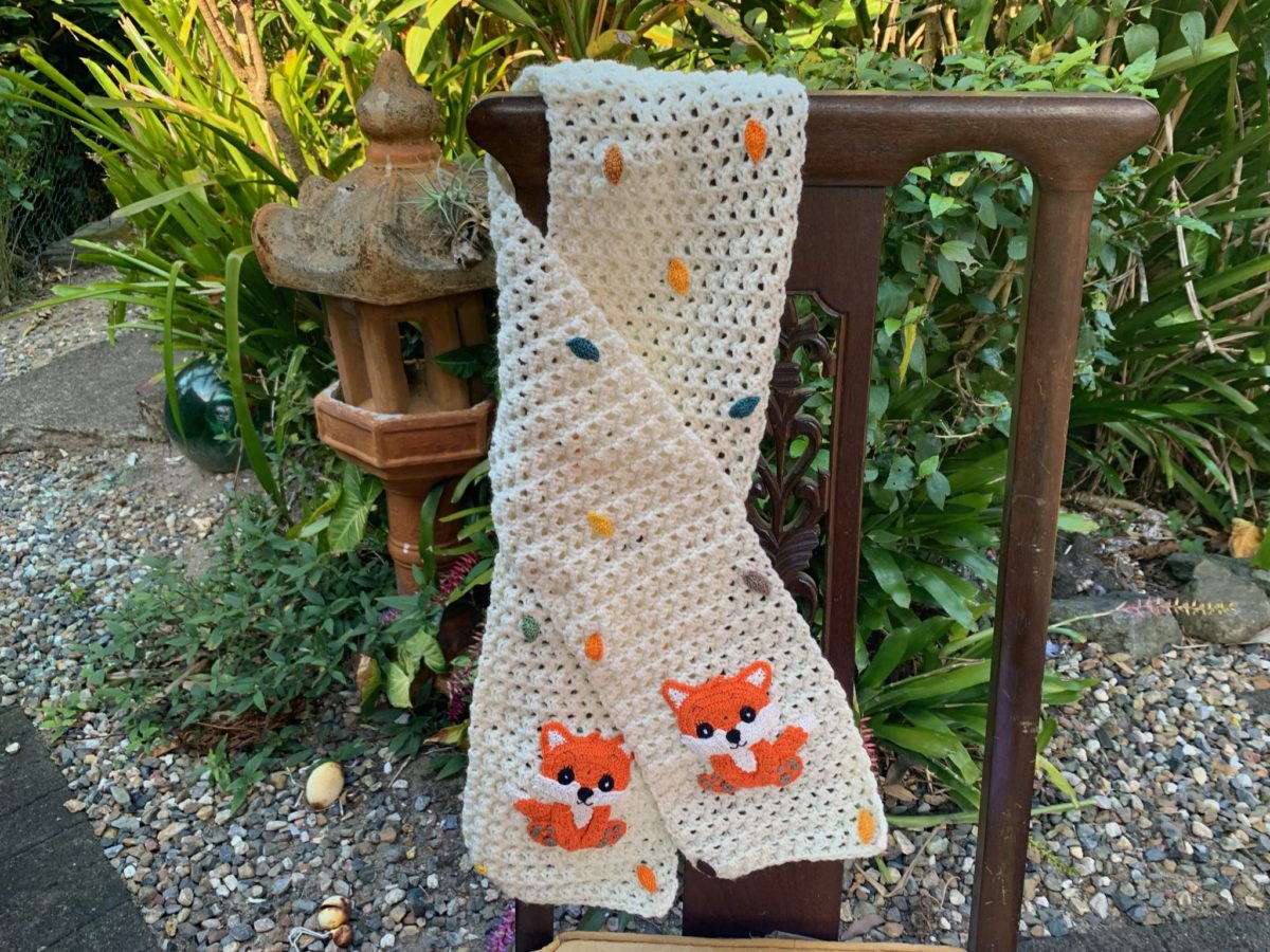 Crochet Fox Scarf Pattern • Kerri's Crochet