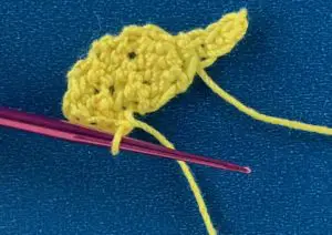 Crochet seahorse 2 ply head