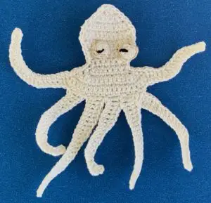 Crochet octopus 2 ply body with eyes