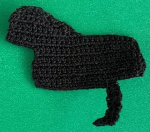 Crochet panther 2 ply first leg