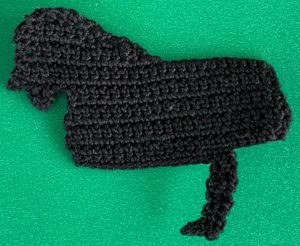 Crochet panther 2 ply mouth