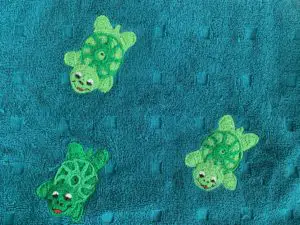 Crochet sea towel sea turtles