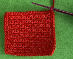 Crochet fire engine 2 ply joining for back step