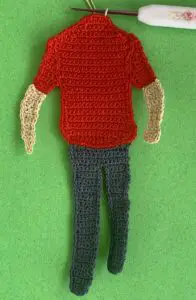 Crochet man 2 ply joining for head