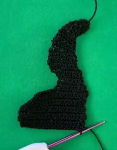 Crochet skunk 2 ply tail and body