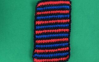 Finished crochet beach towel 4 ply landscape