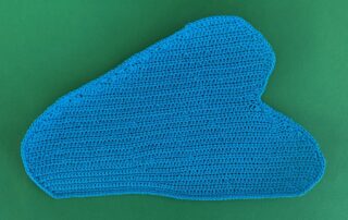 Finished crochet large pond 4 ply landscape