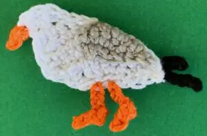 Crochet seagull 2 ply body with wing