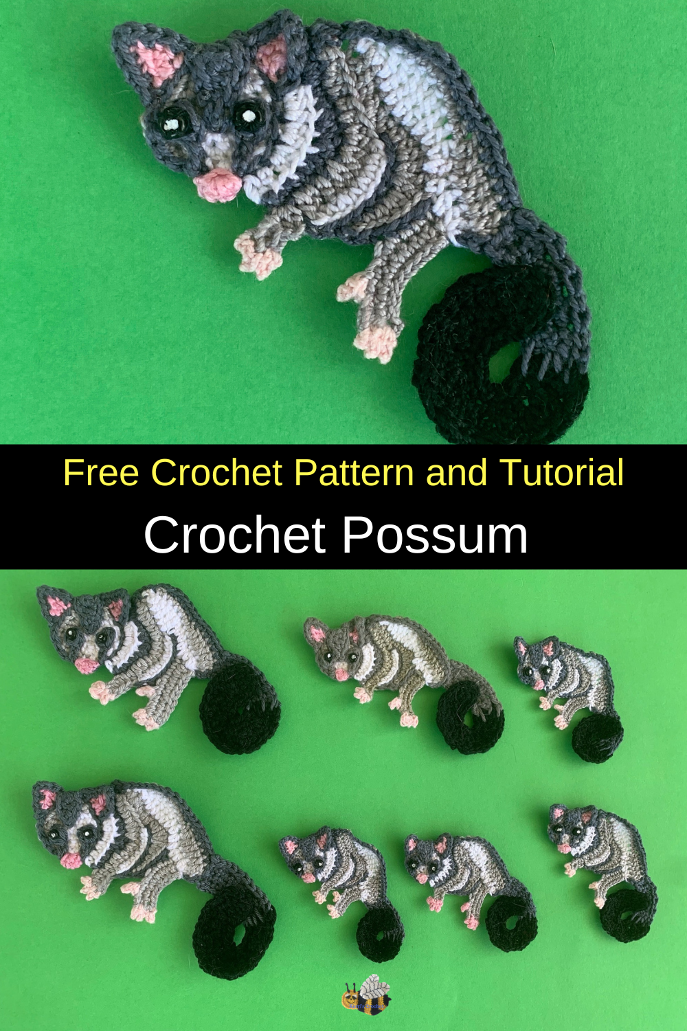 Crochet Possum Pattern • Kerri's Crochet