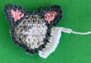 Crochet possum 2 ply neck
