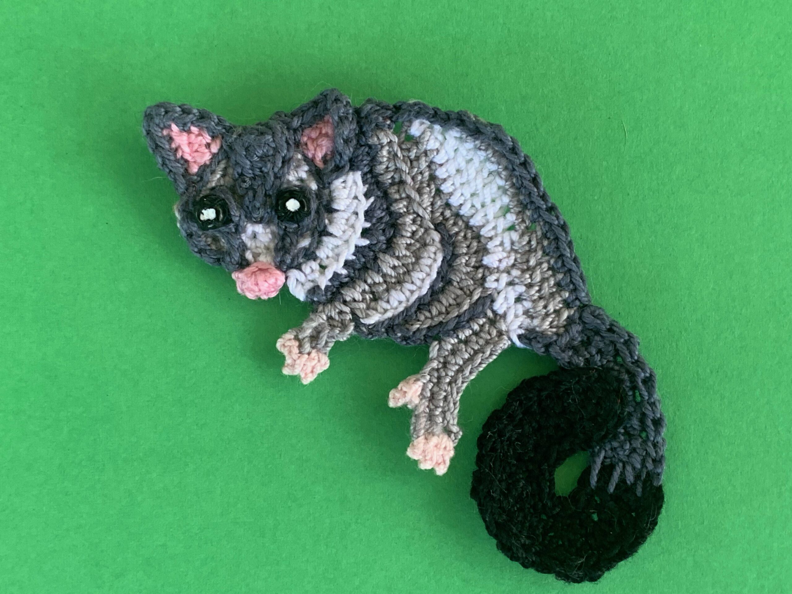 No Sew Opossum: Crochet pattern