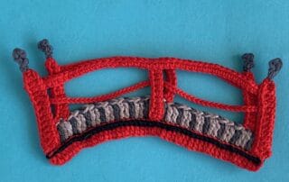 Finished crochet Japanese bridge 4 ply landscape