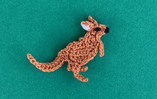 Finished crochet reverse kangaroo 2 ply landscape