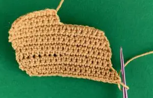 Crochet golden retriever 2 ply body