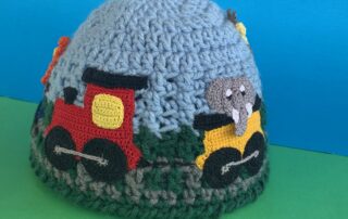 Decorating train track beanie design 1 1