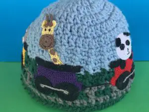 Decorating train track beanie design 1 3