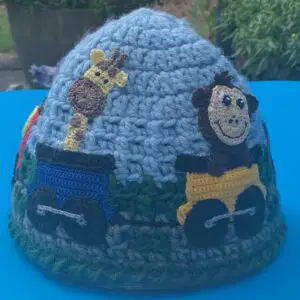 Decorating train track beanie design 2 2