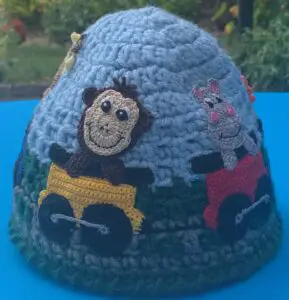 Decorating train track beanie design 2 3