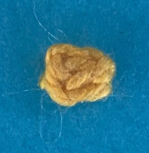 Crochet gumnut 2 ply blossom centre