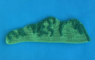 Finished crochet mountain 4 ply landscape