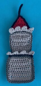 Crochet castle 2 ply middle section top battlement