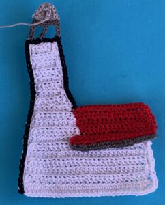 Crochet lighthouse 2 ply top of light neatened