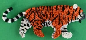 Crochet tiger 2 ply body with ear