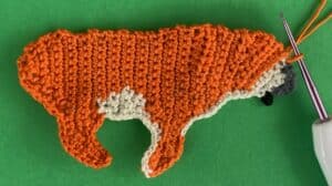 Crochet tiger 2 ply joining for top body neatening