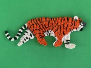 Finished crochet tiger pattern 2 ply landscape