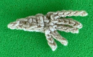 Crochet lizard 2 ply beard