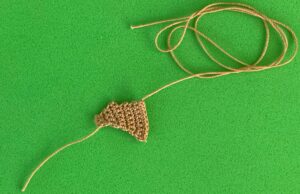 Crochet lizard 2 ply head