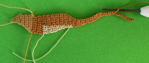 Crochet lizard 2 ply head and body