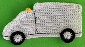 Crochet ambulance 2 ply body with wheels