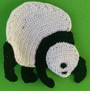 Crochet walking panda 2 ply body with nose