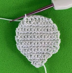 Crochet walking panda 2 ply head