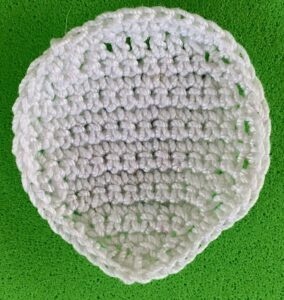 Crochet walking panda 2 ply head neatened