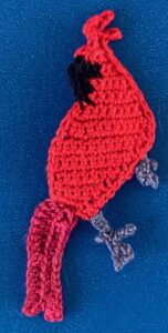 Crochet cardinal 2 ply top claw