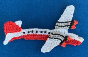 Crochet AirTanker plane 2 ply plane with tail flaps