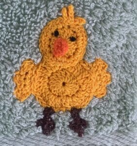 Finished farm towel chicken landscape