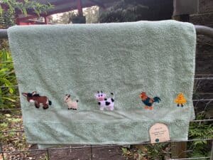 Finished farm towel landscape 3